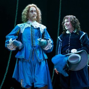 Timothy Edward Kane as Matamore, with Michael Mahler as "The Son" of many names, in the Court's 2010 production.